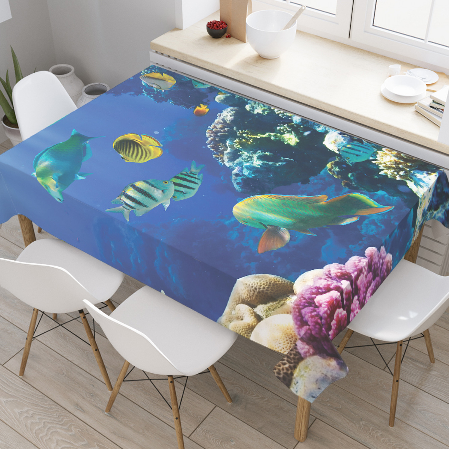 Скатерть прямоугольная JoyArty "Отдых на кораллах" из оксфорда, 120x145 см, Синий, Отдых на кораллах
Скатерть прямоугольная JoyArty "Отдых на кораллах" из оксфорда, 120x145 см, Синий, Отдых на кораллах