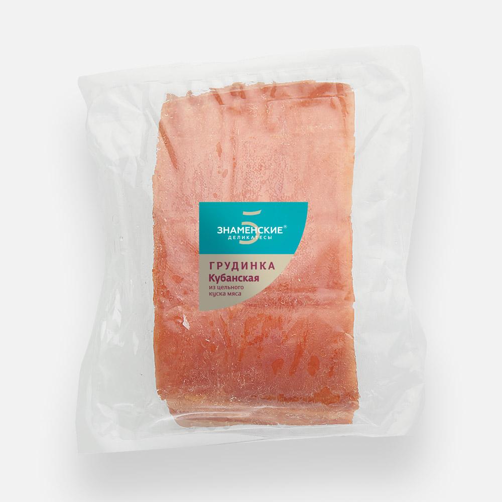 Грудинка Знаменские деликатесы Кубанская из свинины варёно-копчёная категория Г 550-600 г
Грудинка Знаменские деликатесы Кубанская из свинины варёно-копчёная категория Г 550-600 г
