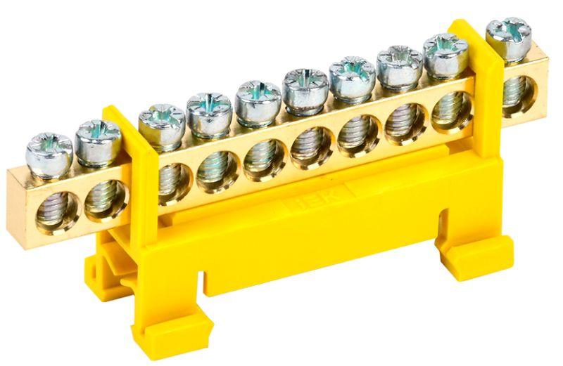 Шина PE "земля" на DIN-изол. "Стойка" ШНИ 6х9-10-С-Ж IEK YNN10-69-10P-K05 ( 1шт. ) 
Шина PE "земля" на DIN-изол. "Стойка" ШНИ 6х9-10-С-Ж IEK YNN10-69-10P-K05 ( 1шт. )