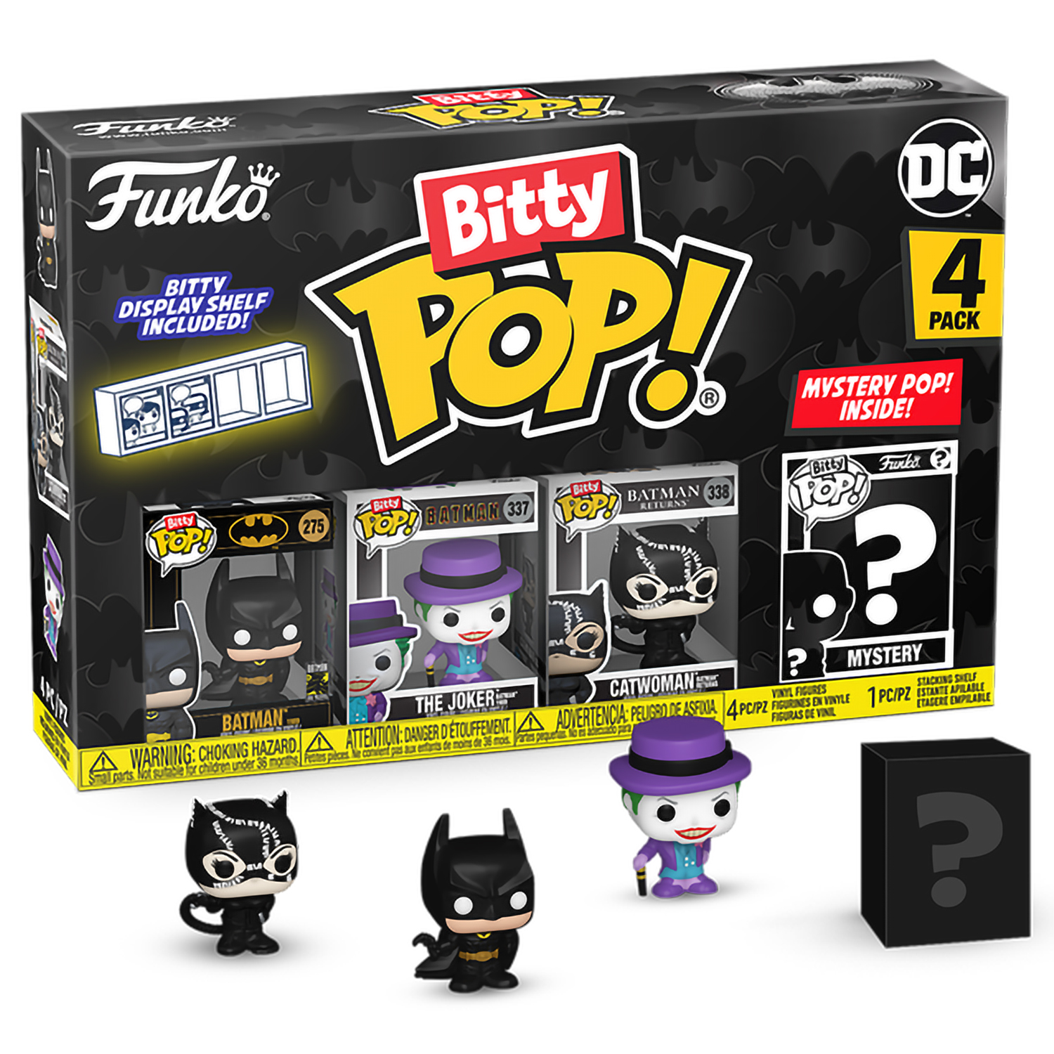Фигурка Funko Bitty POP! Batman 85th Batman+Joker+Catwoman+Mystery 81127, 81127
Фигурка Funko Bitty POP! Batman 85th Batman+Joker+Catwoman+Mystery 81127, 81127