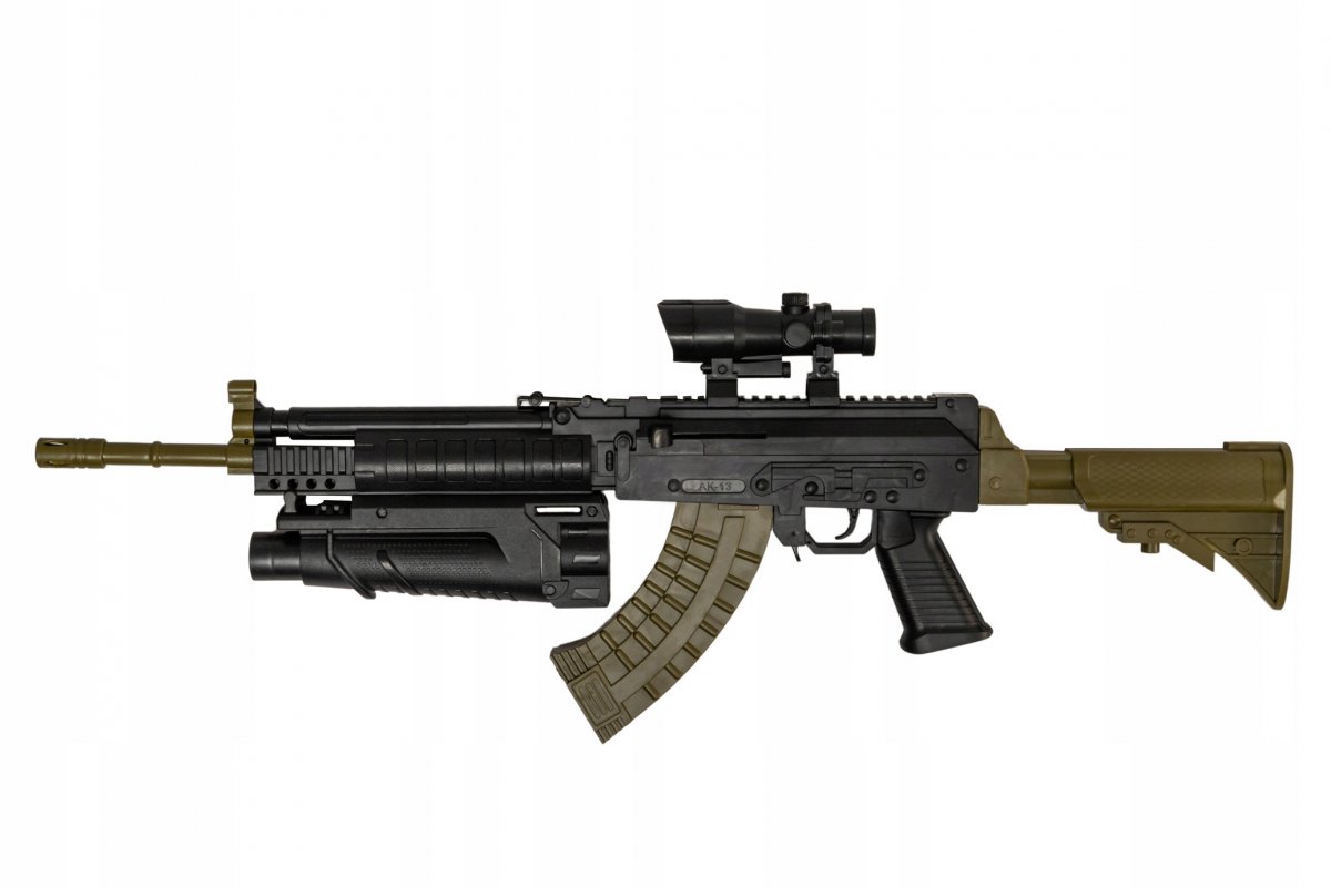 Игрушечный механический автомат Matreshka GALIL AR с подствольным гранатомётом хаки, 775-3А
Игрушечный механический автомат Matreshka GALIL AR с подствольным гранатомётом хаки, 775-3А
