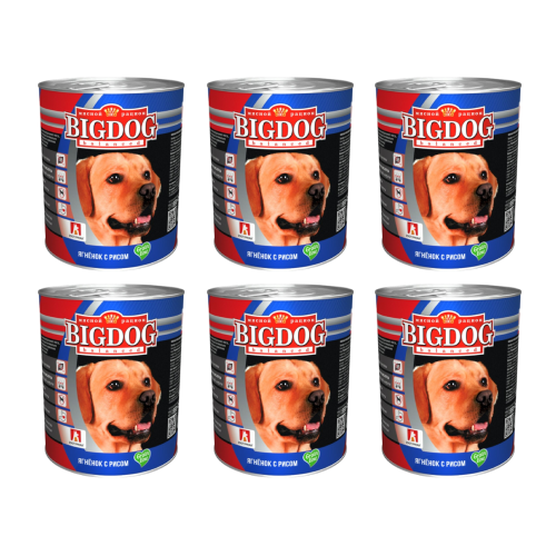 Консервы для собак Зоогурман Big Dog Grain line, всех пород, ягненок и рис, 6 шт по 850 г
Консервы для собак Зоогурман Big Dog Grain line, всех пород, ягненок и рис, 6 шт по 850 г