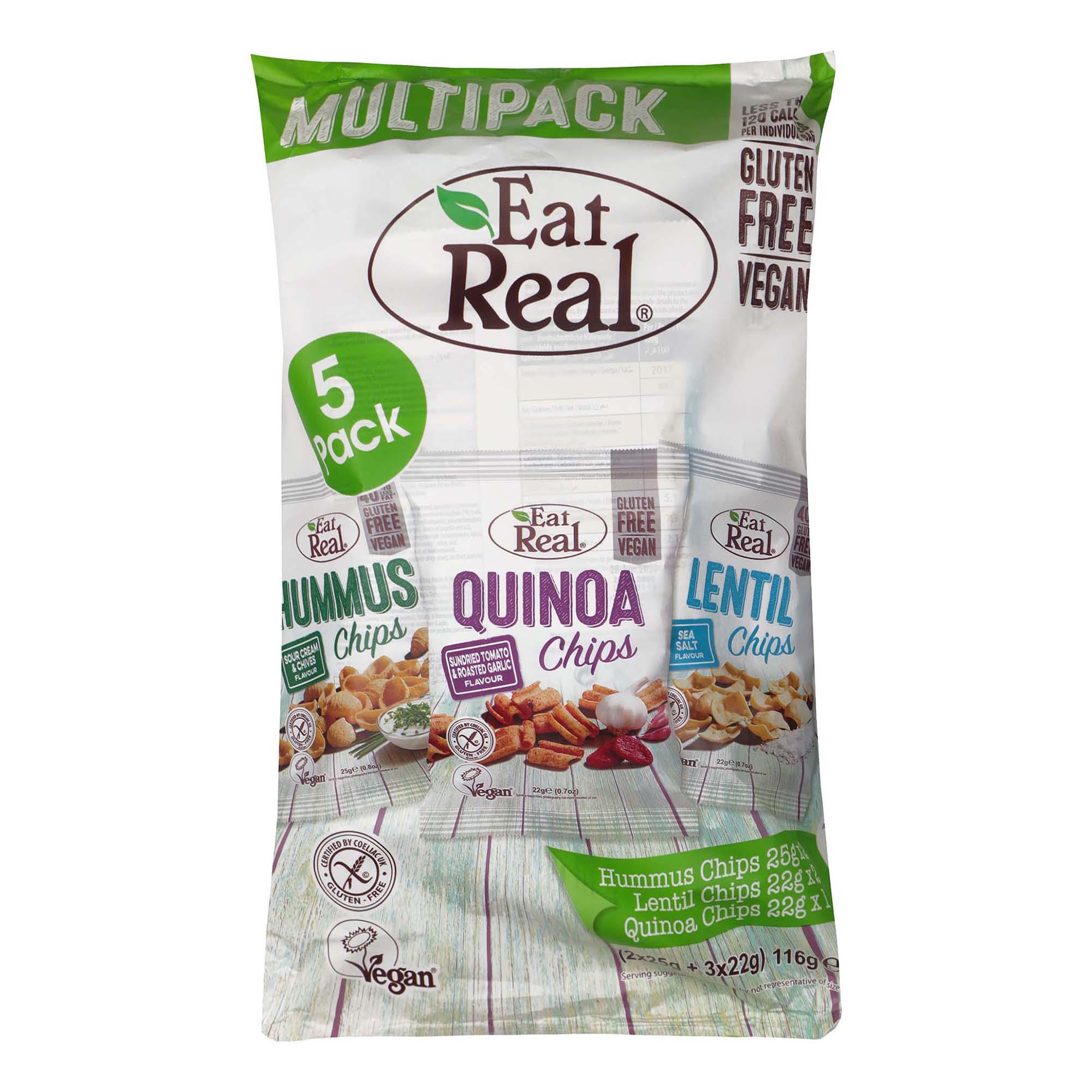 Набор чипсов Eat Real Хумус Чечевица Киноа 5 шт
Набор чипсов Eat Real Хумус Чечевица Киноа 5 шт