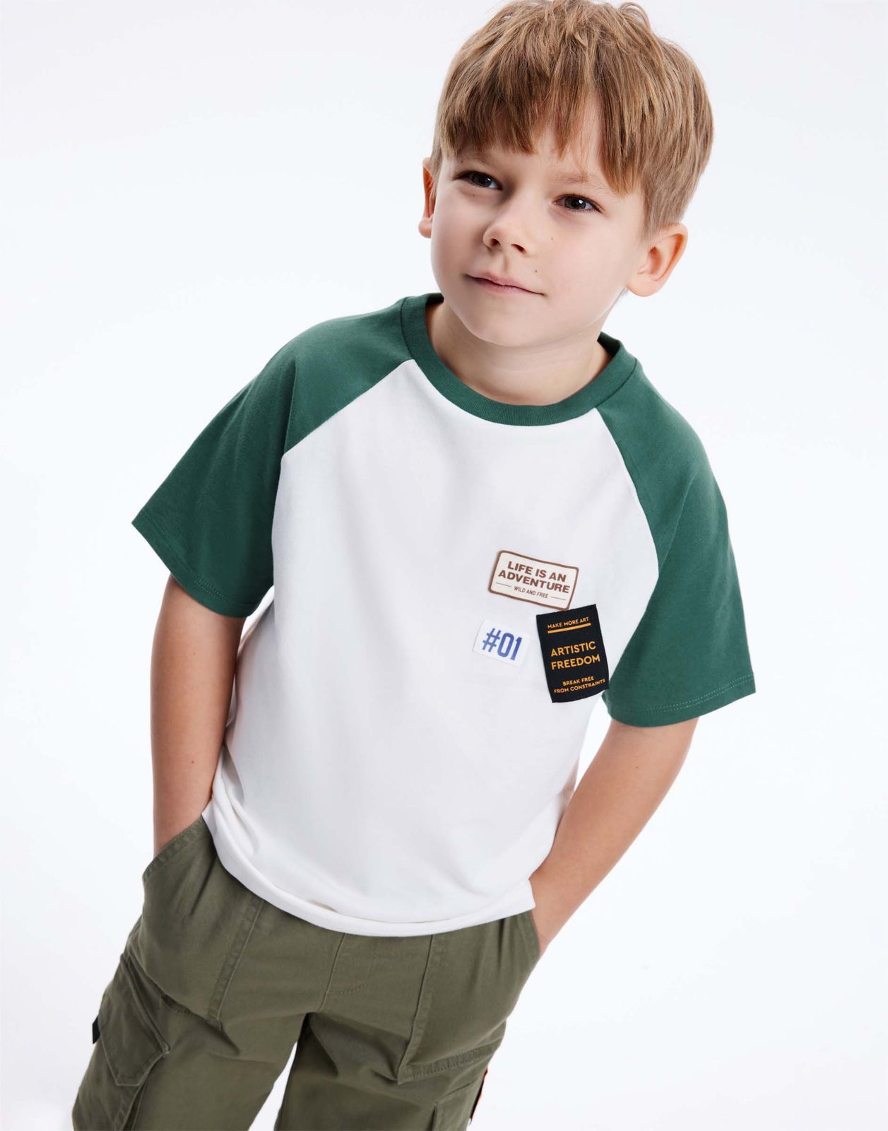 Футболка для мальчика Gloria Jeans BKT015784 молочный/зеленый 4-6л/116, Бежевый;зеленый, BKT015784
Футболка для мальчика Gloria Jeans BKT015784 молочный/зеленый 4-6л/116, Бежевый;зеленый, BKT015784