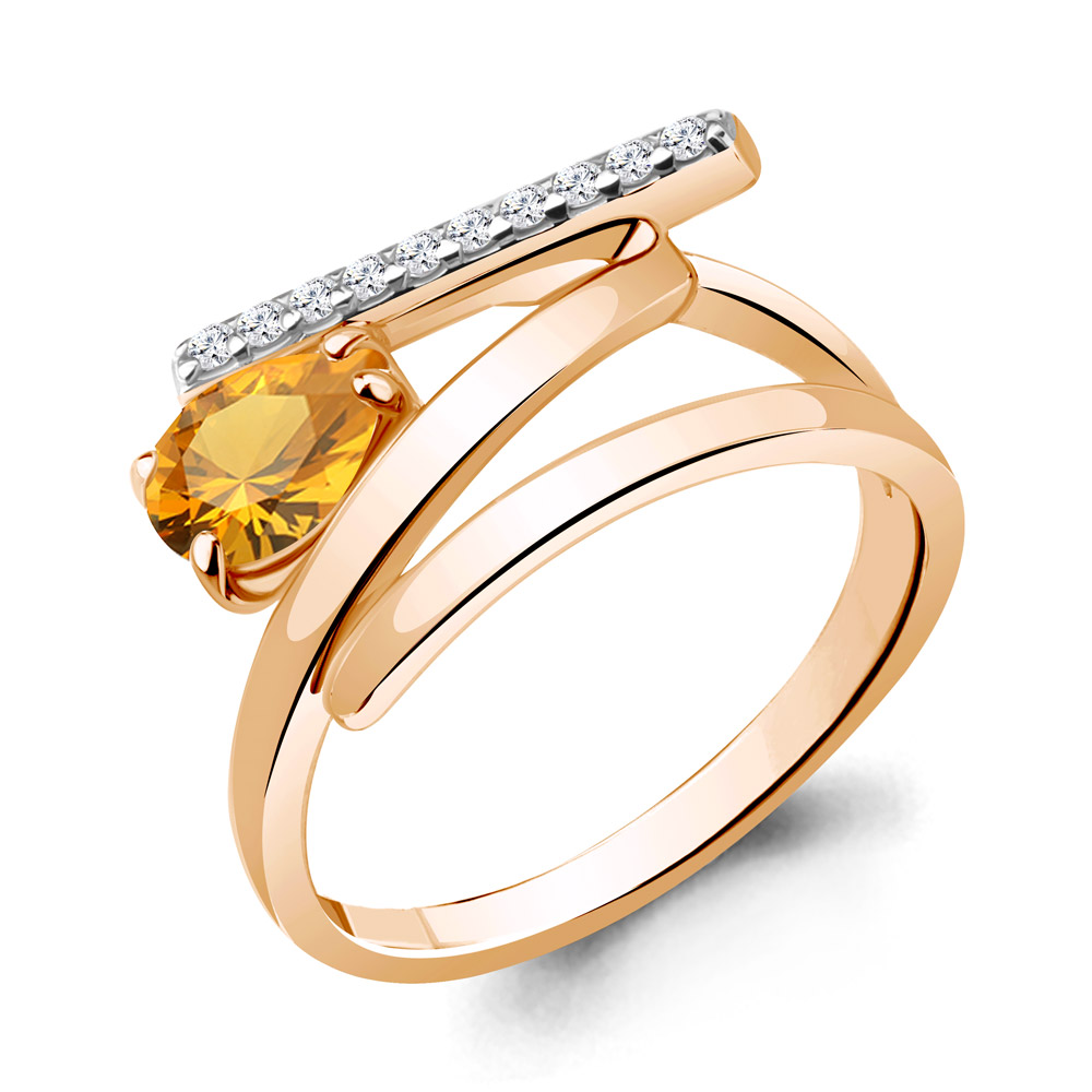 Кольцо из серебра с цитрином\фианитом Aquamarine Aquamarine 6960306А_925_з р. 17, 6960306А_925_з
Кольцо из серебра с цитрином\фианитом Aquamarine Aquamarine 6960306А_925_з р. 17, 6960306А_925_з