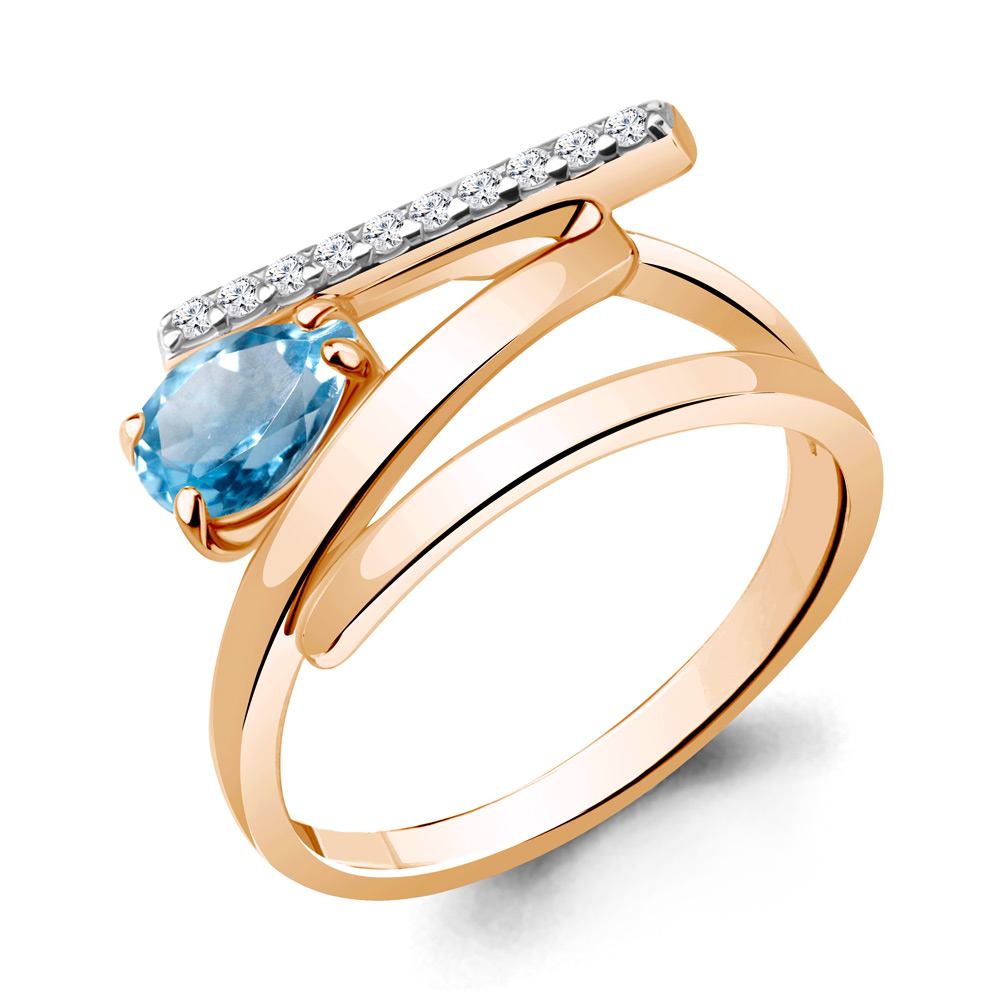 Кольцо из серебра с топазом\фианитом Aquamarine Aquamarine 6960305А_925_з р, 6960305А_925_з
Кольцо из серебра с топазом\фианитом Aquamarine Aquamarine 6960305А_925_з р, 6960305А_925_з