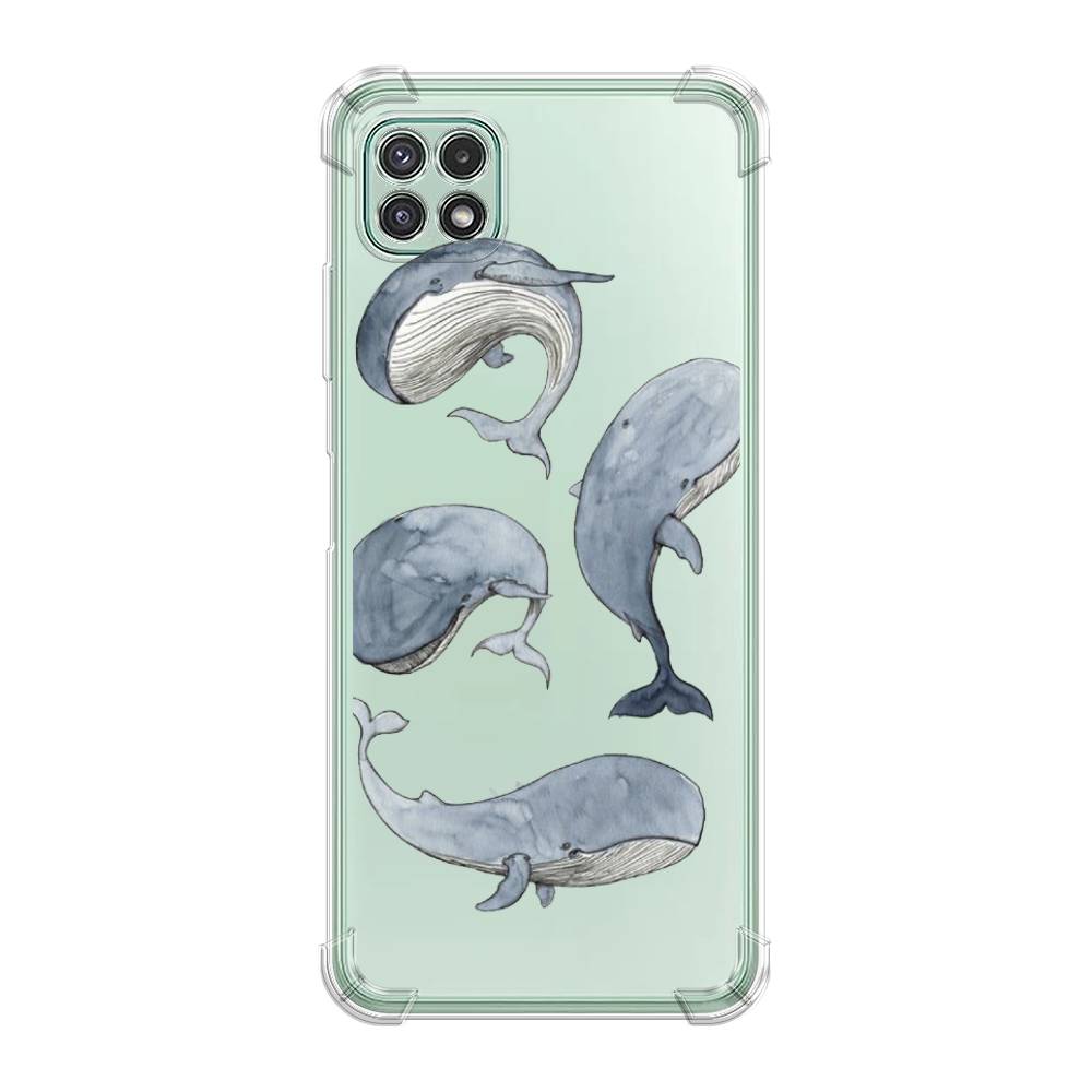 Чехол Awog на Samsung Galaxy A22s 5G / Самсунг A22s 5G "Киты", Белый;прозрачный;голубой, 2104251-1
Чехол Awog на Samsung Galaxy A22s 5G / Самсунг A22s 5G "Киты", Белый;прозрачный;голубой, 2104251-1