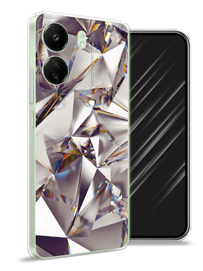 Чехол Awog на Xiaomi Redmi 13C "Бриллианты", Серебристый;бежевый, 320550-1 
Чехол Awog на Xiaomi Redmi 13C "Бриллианты", Серебристый;бежевый, 320550-1