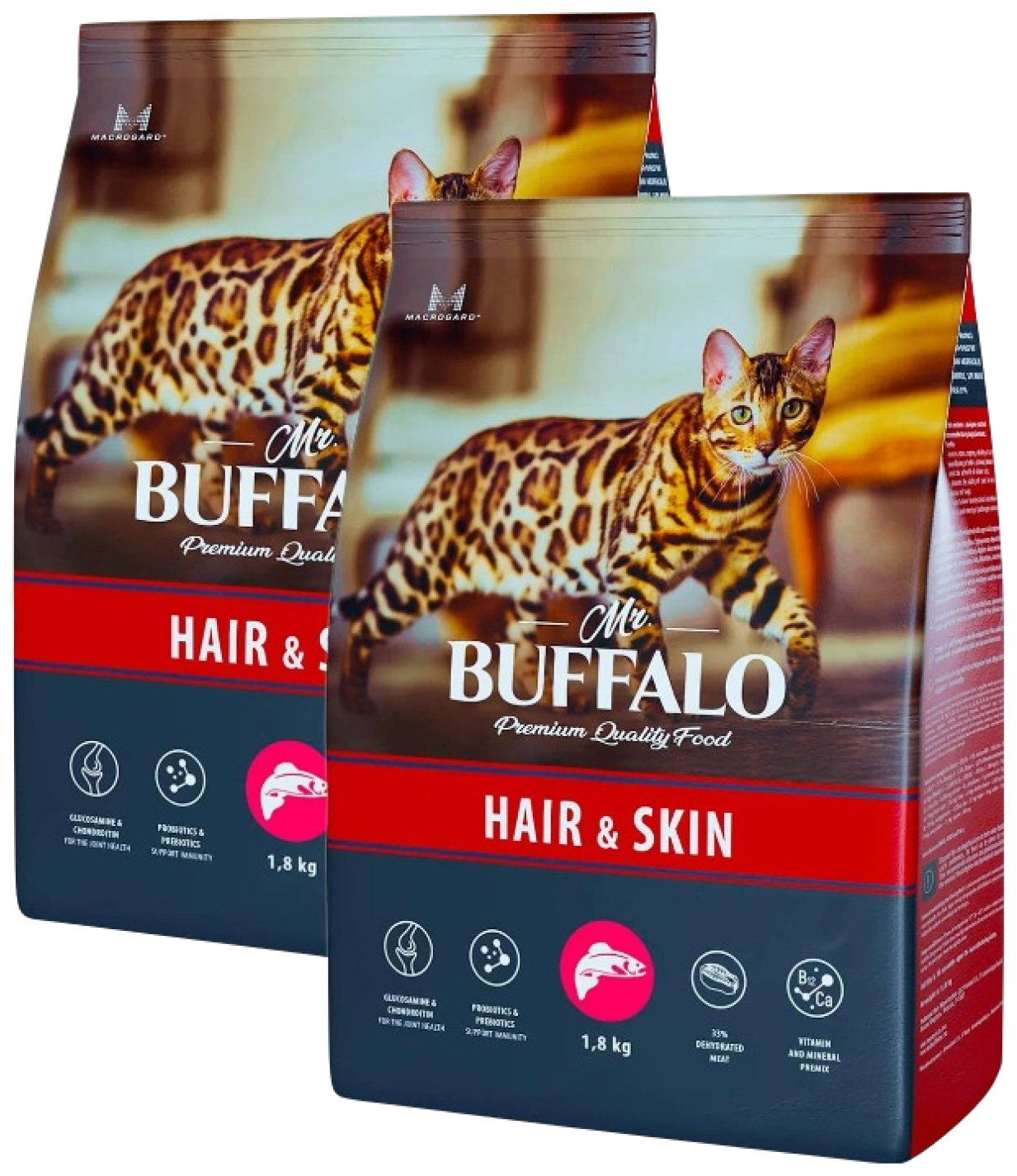 MR.BUFFALO MR.BUFFALO ADULT HAIR & SKIN для взрослых кошек с чувствительной кожей и шерсть
MR.BUFFALO MR.BUFFALO ADULT HAIR & SKIN для взрослых кошек с чувствительной кожей и шерсть
