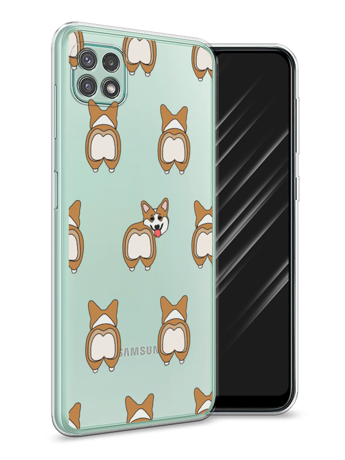 Чехол Awog на Samsung Galaxy A22s 5G / Самсунг A22s 5G "Милый корги фон", Белый;бежевый;коричневый, 2104250-2 
Чехол Awog на Samsung Galaxy A22s 5G / Самсунг A22s 5G "Милый корги фон", Белый;бежевый;коричневый, 2104250-2