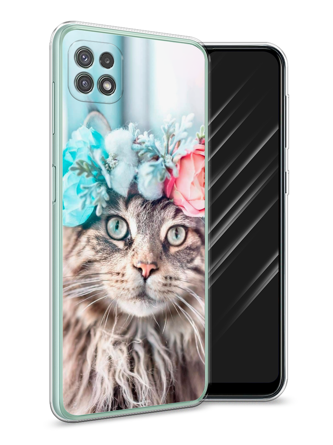 Чехол Awog на Samsung Galaxy A22s 5G / Самсунг A22s 5G "Кот в венке", Серый;голубой;розовый, 2104250-2
Чехол Awog на Samsung Galaxy A22s 5G / Самсунг A22s 5G "Кот в венке", Серый;голубой;розовый, 2104250-2