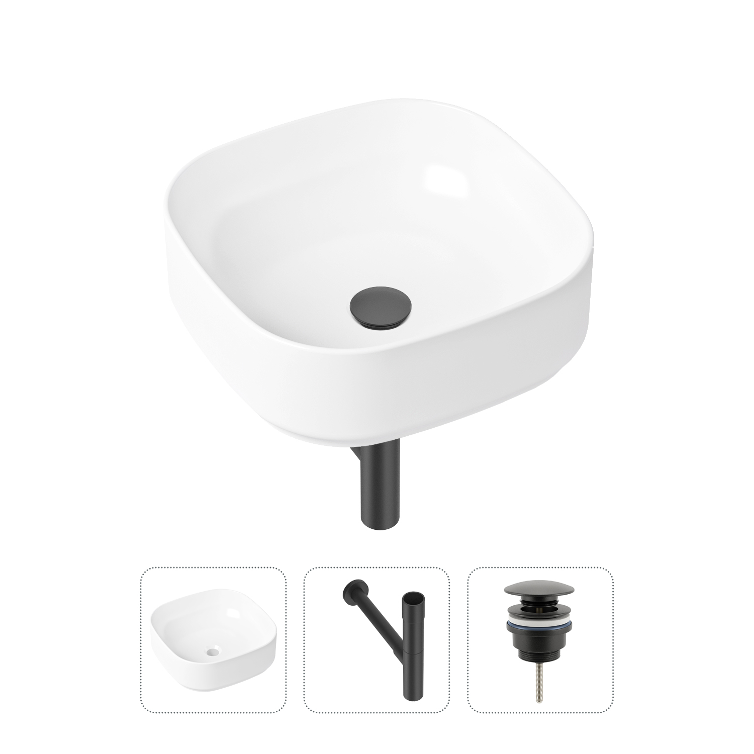 Комплект 3 в 1 Lavinia Boho Bathroom Sink 21520244: раковина 40 см, сифон, донный клапан, Черный, Комплект раковин Lavinia Boho 33311006 (универсальный д/к, с сифоном №3)
Комплект 3 в 1 Lavinia Boho Bathroom Sink 21520244: раковина 40 см, сифон, донный клапан, Черный, Комплект раковин Lavinia Boho 33311006 (универсальный д/к, с сифоном №3)