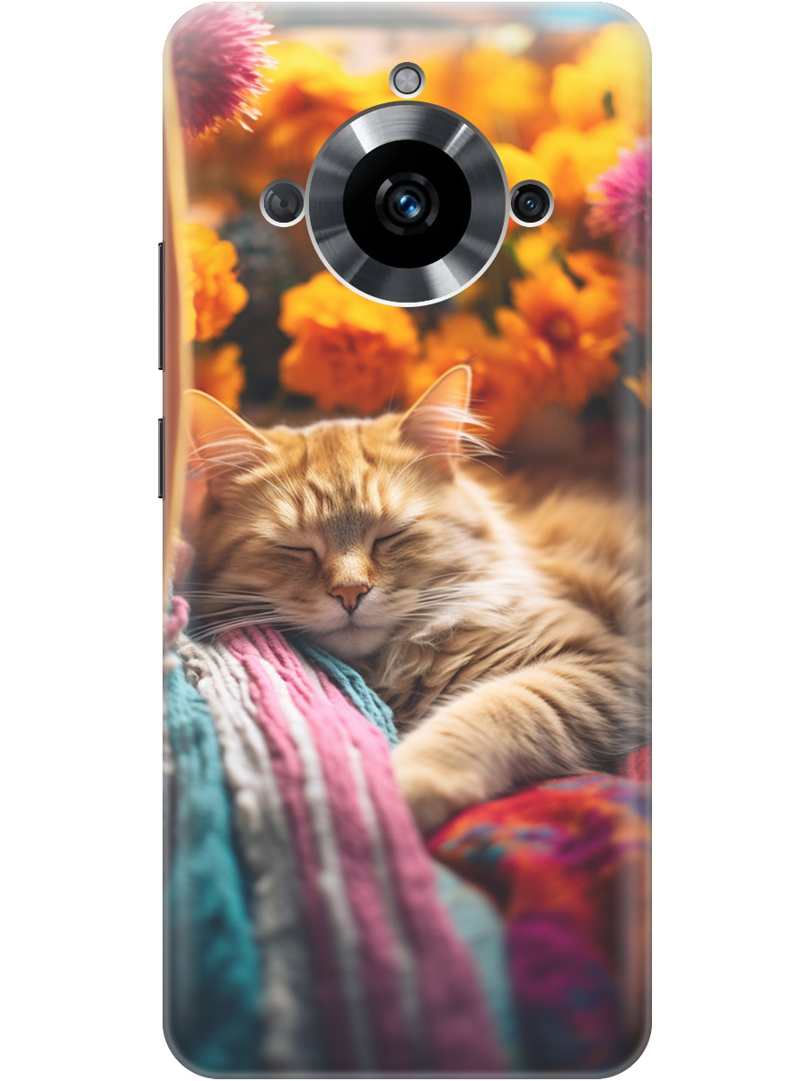 Силиконовый чехол на Realme 11 с принтом "Котик в цветах" прозрачный, Белый;желтый, 20000085 
Силиконовый чехол на Realme 11 с принтом "Котик в цветах" прозрачный, Белый;желтый, 20000085