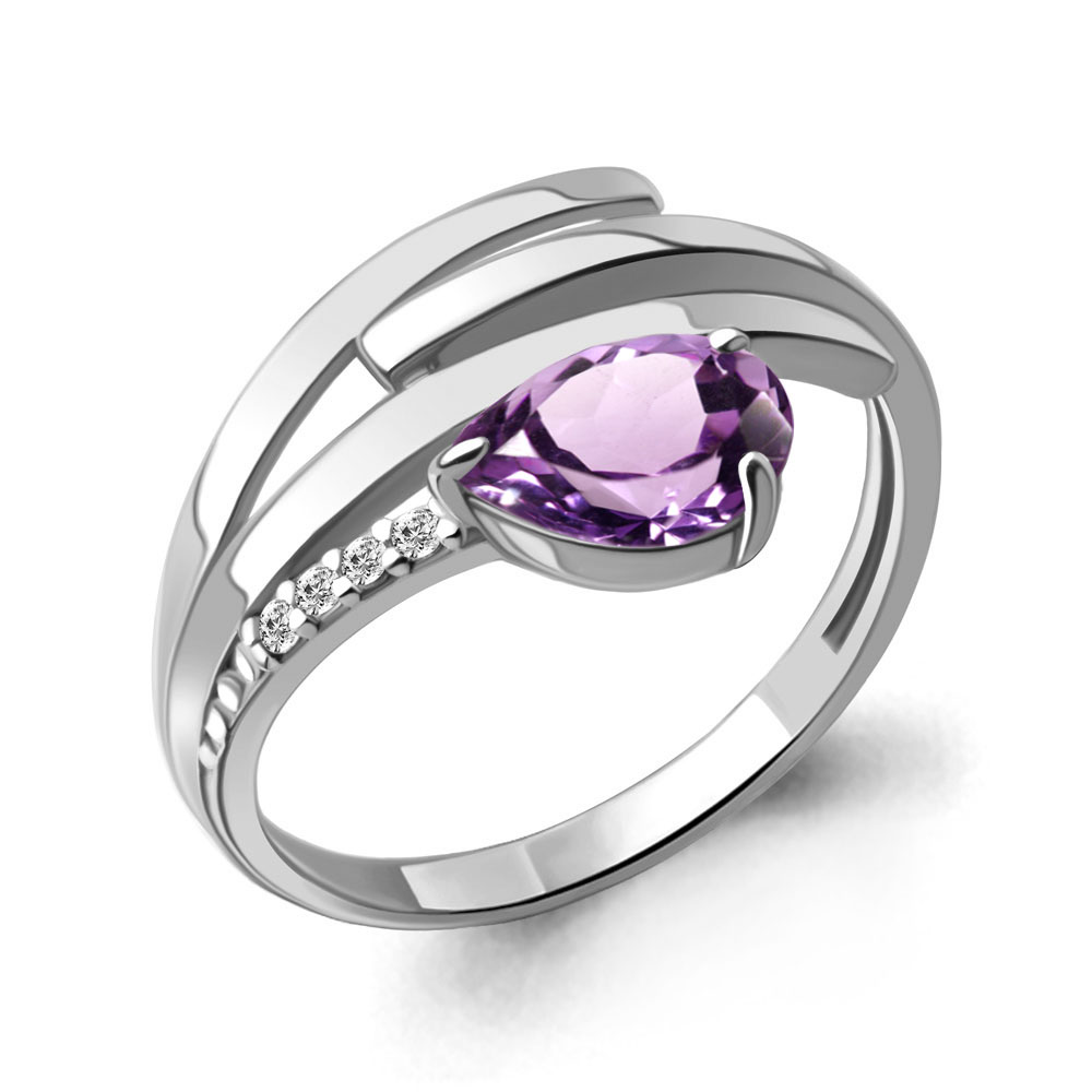 Кольцо из серебра с аметистом\фианитом Aquamarine Aquamarine 6959504А_925_р р, 6959504А_925_р
Кольцо из серебра с аметистом\фианитом Aquamarine Aquamarine 6959504А_925_р р, 6959504А_925_р