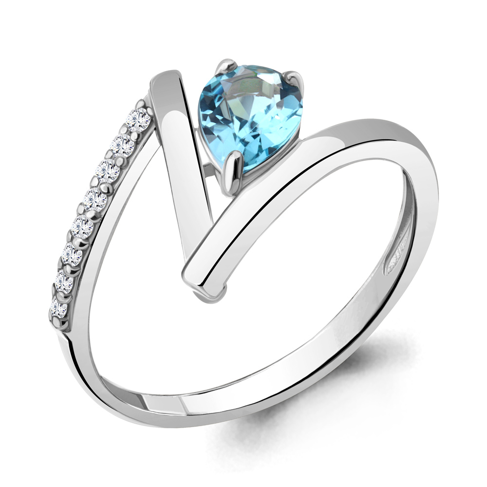 Кольцо из серебра с топазом\фианитом Aquamarine Aquamarine 6959205А_925_р р. 16,5, 6959205А_925_р
Кольцо из серебра с топазом\фианитом Aquamarine Aquamarine 6959205А_925_р р. 16,5, 6959205А_925_р
