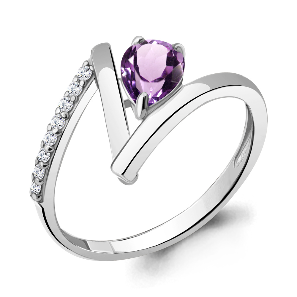 Кольцо из серебра с аметистом\фианитом Aquamarine Aquamarine 6959204А_925_р р, 6959204А_925_р
Кольцо из серебра с аметистом\фианитом Aquamarine Aquamarine 6959204А_925_р р, 6959204А_925_р