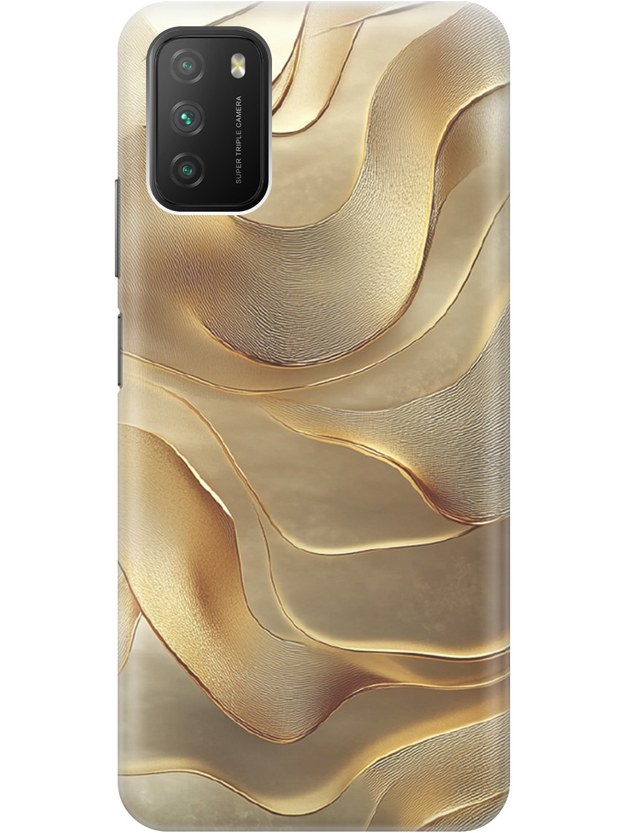 Силиконовый чехол на Xiaomi Redmi 9T, Poco M3 с принтом "Золотистые волны", Прозрачный;бежевый;золотистый, 724142731
Силиконовый чехол на Xiaomi Redmi 9T, Poco M3 с принтом "Золотистые волны", Прозрачный;бежевый;золотистый, 724142731