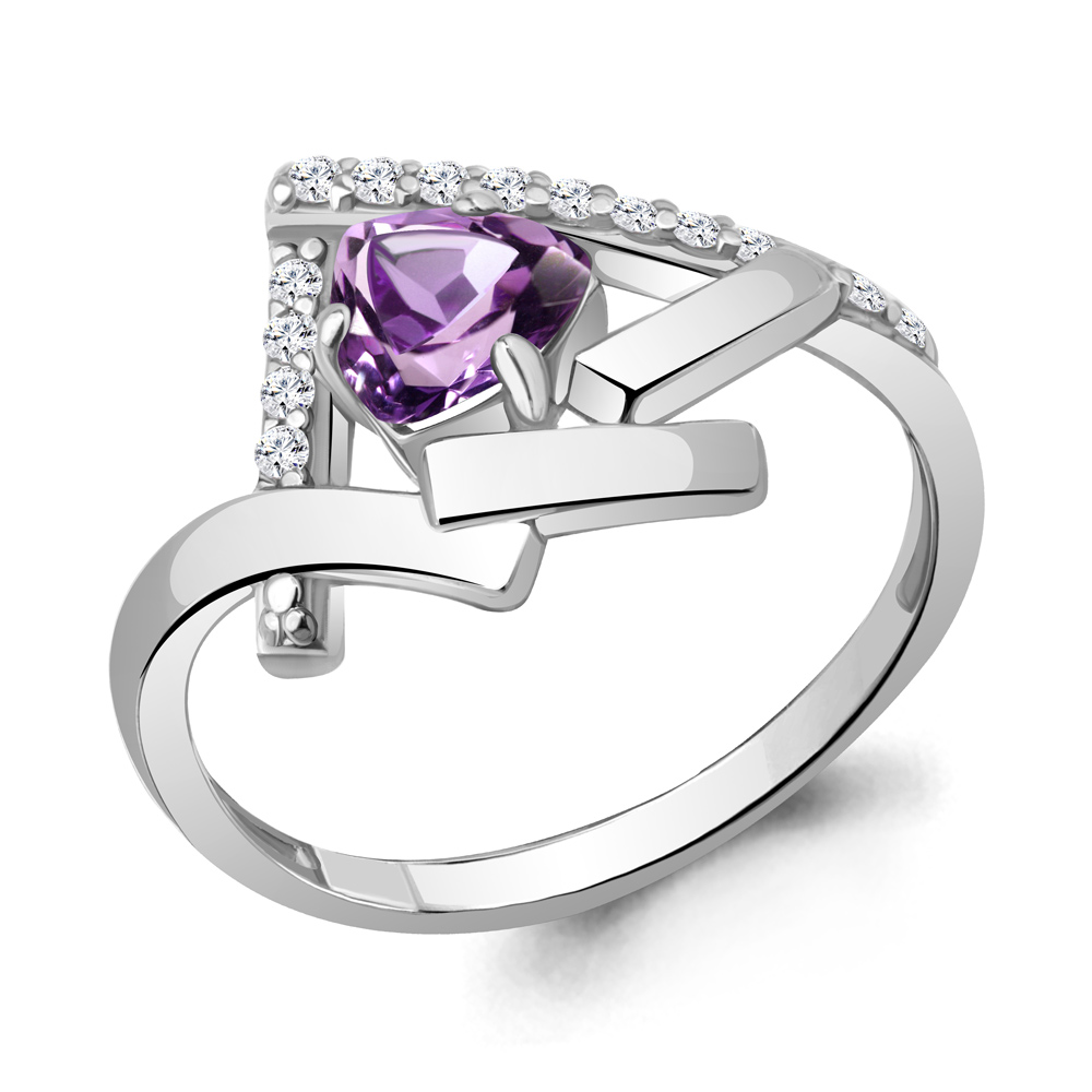 Кольцо из серебра с аметистом\фианитом Aquamarine Aquamarine 6959004А_925_р р. 18,5, 6959004А_925_р
Кольцо из серебра с аметистом\фианитом Aquamarine Aquamarine 6959004А_925_р р. 18,5, 6959004А_925_р