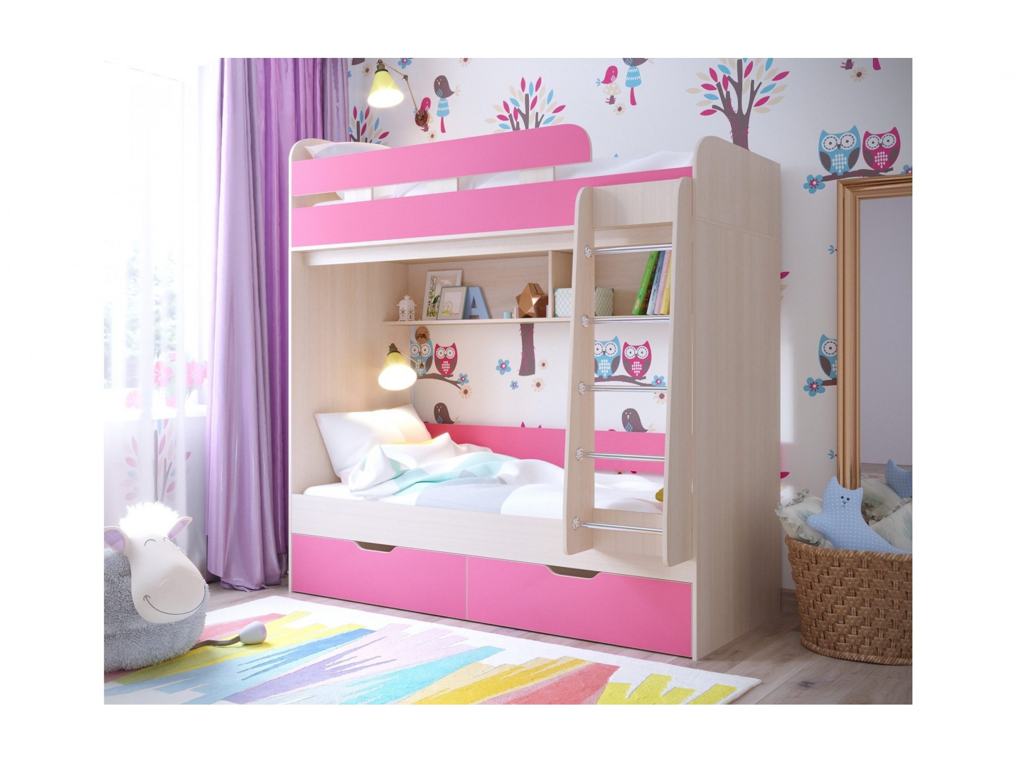 Двухъярусная кровать Юниор 5 (Дуб молочный, Винтерберг), 1205245521 
Двухъярусная кровать Юниор 5 (Дуб молочный, Винтерберг), 1205245521