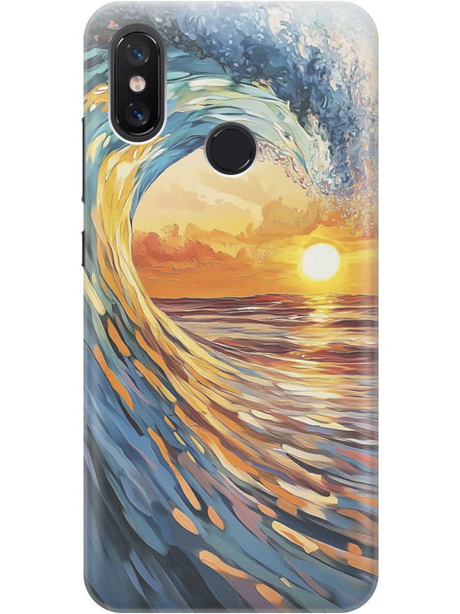 Силиконовый чехол на Xiaomi Mi 8 с принтом "Волна и закат", Прозрачный;желтый;синий, 718409941
Силиконовый чехол на Xiaomi Mi 8 с принтом "Волна и закат", Прозрачный;желтый;синий, 718409941