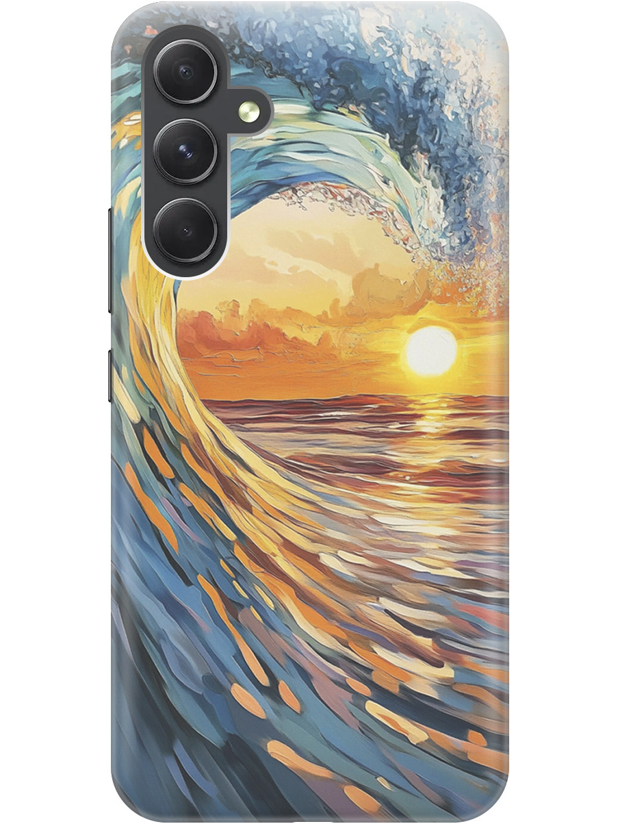 Силиконовый чехол на Samsung Galaxy A54 5G с принтом "Волна и закат", Прозрачный;желтый;синий, 769297641
Силиконовый чехол на Samsung Galaxy A54 5G с принтом "Волна и закат", Прозрачный;желтый;синий, 769297641
