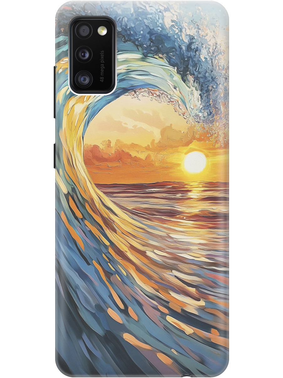 Силиконовый чехол на Samsung Galaxy A41 с принтом "Волна и закат", Прозрачный;желтый;синий, 722821041
Силиконовый чехол на Samsung Galaxy A41 с принтом "Волна и закат", Прозрачный;желтый;синий, 722821041