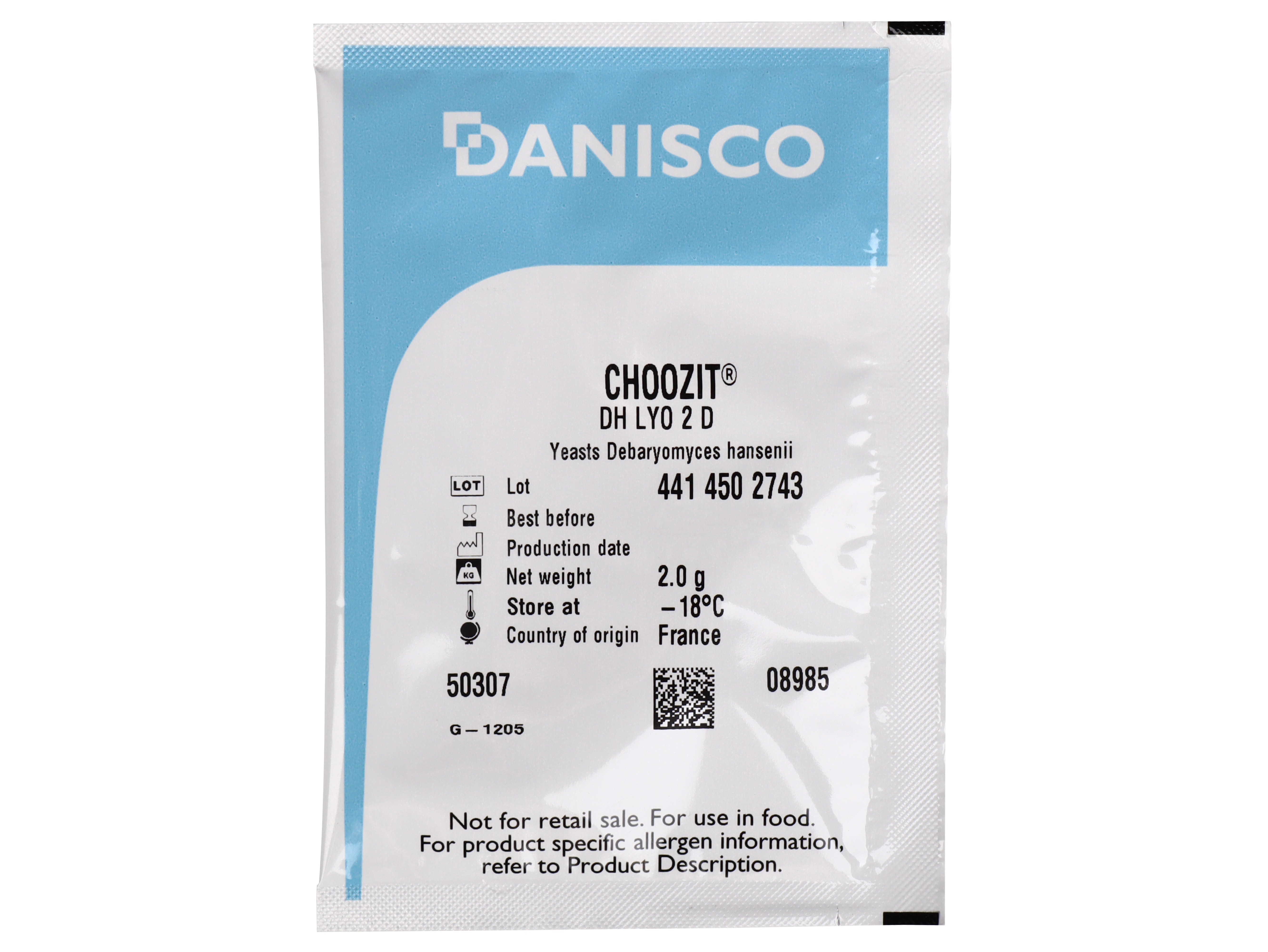 Дрожжи Danisco, CHOOZIT DH LYO 2 D на 2000 л, 1 шт, CHOOZIT DH LYO 2 D (на 2000 л, Danisco)
Дрожжи Danisco, CHOOZIT DH LYO 2 D на 2000 л, 1 шт, CHOOZIT DH LYO 2 D (на 2000 л, Danisco)
