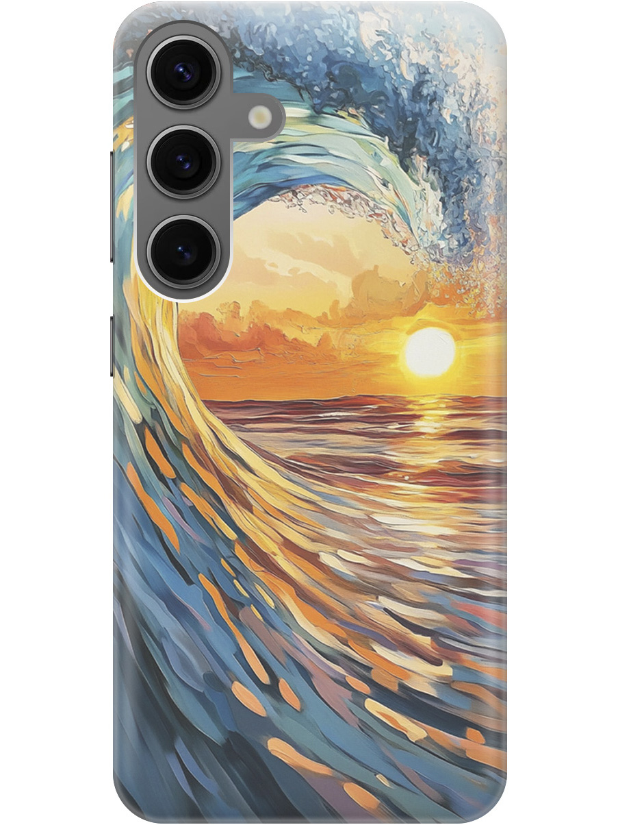 Силиконовый чехол на Samsung Galaxy S24 с принтом "Волна и закат", Прозрачный;желтый;синий, 779825741
Силиконовый чехол на Samsung Galaxy S24 с принтом "Волна и закат", Прозрачный;желтый;синий, 779825741