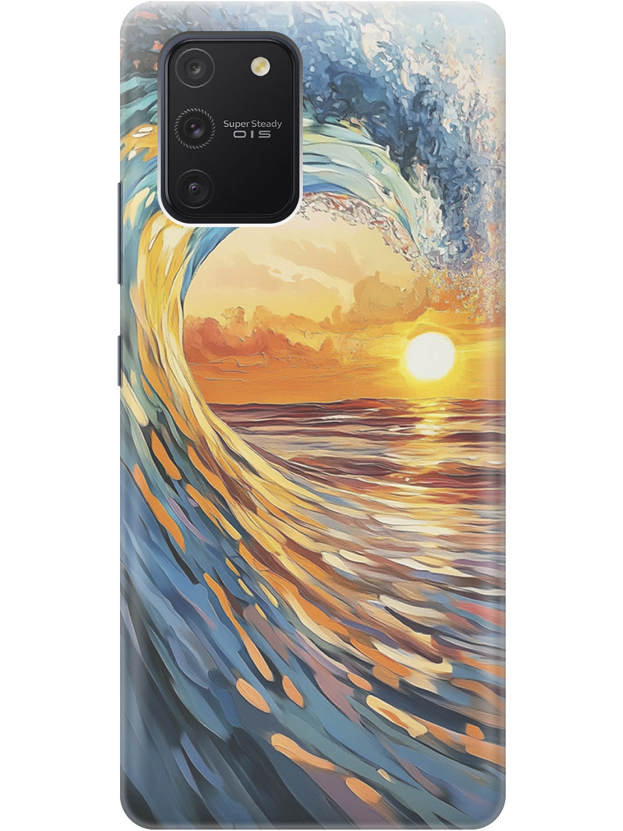 Силиконовый чехол на Samsung Galaxy S10 Lite с принтом "Волна и закат", Прозрачный;желтый;синий, 722694741
Силиконовый чехол на Samsung Galaxy S10 Lite с принтом "Волна и закат", Прозрачный;желтый;синий, 722694741