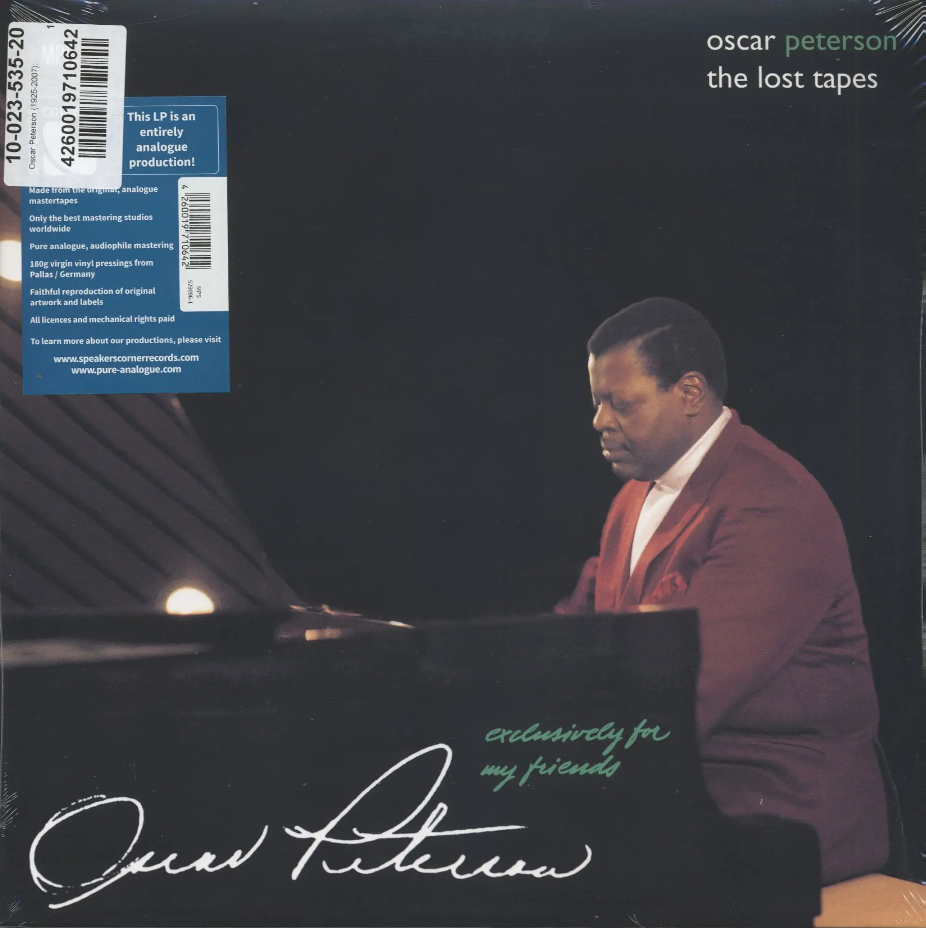 Oscar Peterson Exclusively For My Friends: The LOST Tapes (LP), Exclusively For My Friends: The Lost Tapes
Oscar Peterson Exclusively For My Friends: The LOST Tapes (LP), Exclusively For My Friends: The Lost Tapes