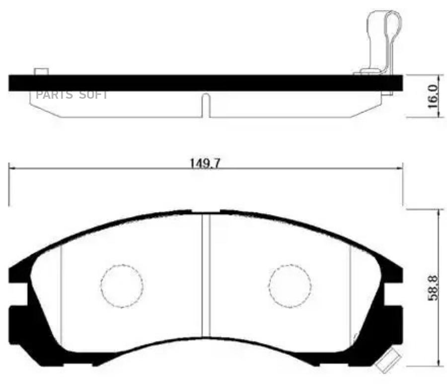 Колодки Тормозные Дисковые Передн Mitsubishi: Outlander 03-06, Diamante 97-04, Space Wagon
Колодки Тормозные Дисковые Передн Mitsubishi: Outlander 03-06, Diamante 97-04, Space Wagon