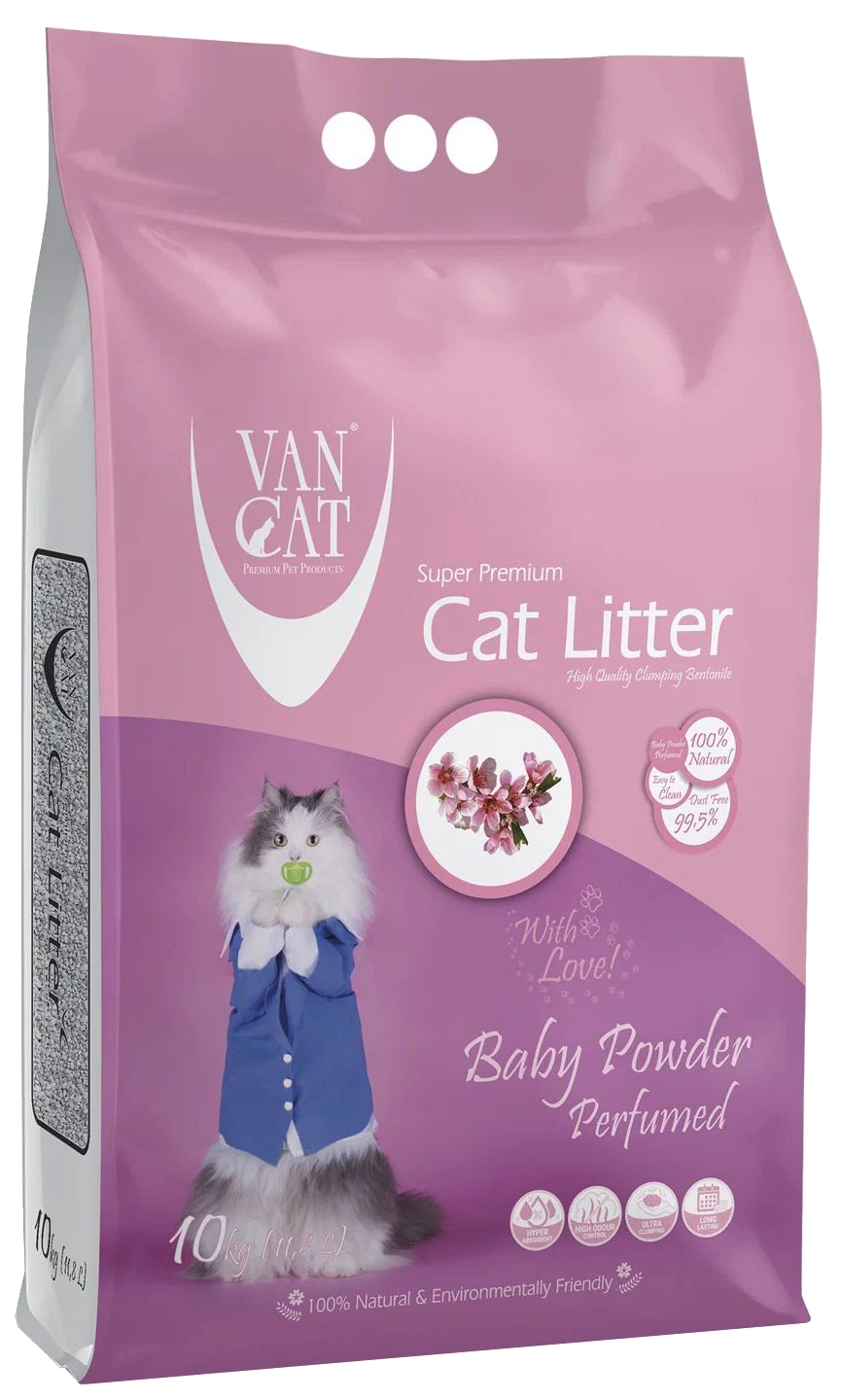 VAN CAT VAN CAT BABY POWDER наполнитель комкующийся для туалета кошек с ароматом детской п
VAN CAT VAN CAT BABY POWDER наполнитель комкующийся для туалета кошек с ароматом детской п