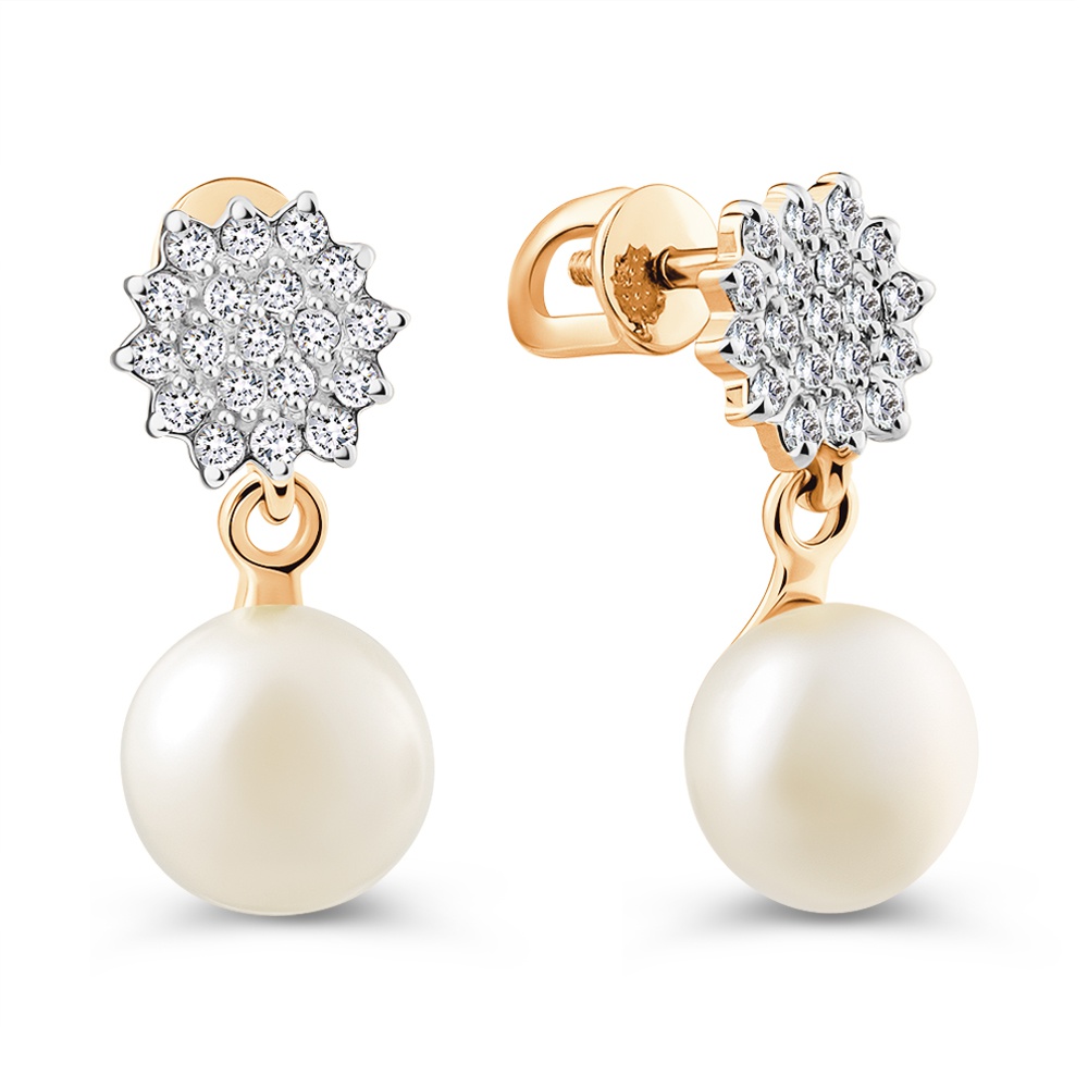 Серьги подвески из золота 585Gold 202013943, жемчуг культивированный/фианит, 202013943
Серьги подвески из золота 585Gold 202013943, жемчуг культивированный/фианит, 202013943