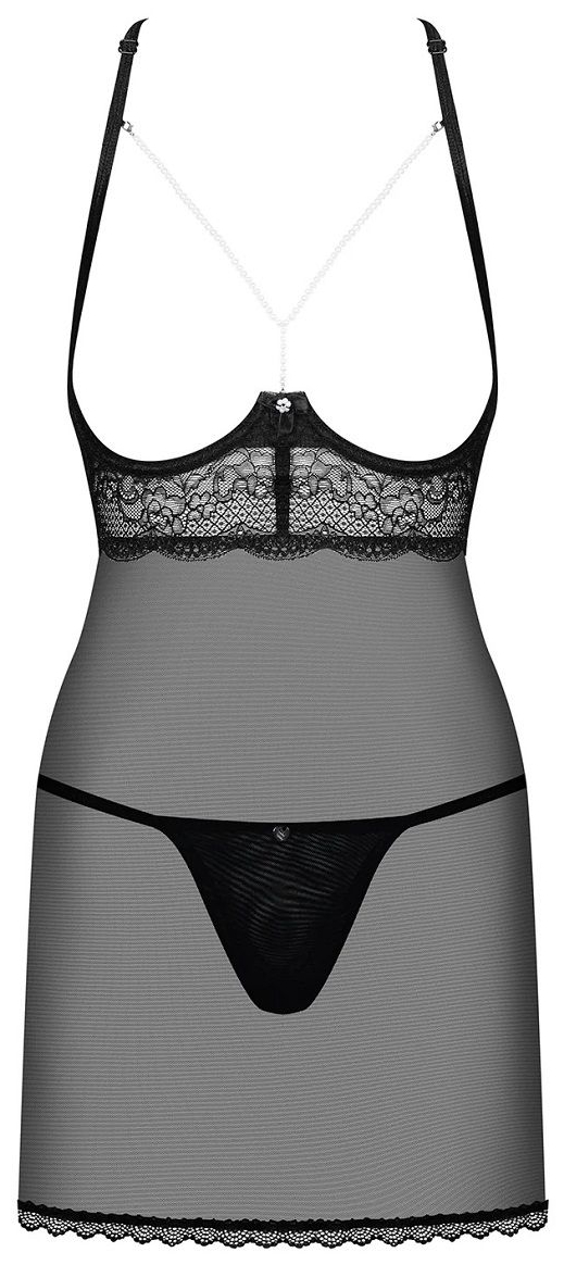 Обольстительная сорочка с открытым лифом Obsessive Pearlove черная L-XL, Черный, Pearlove
Обольстительная сорочка с открытым лифом Obsessive Pearlove черная L-XL, Черный, Pearlove