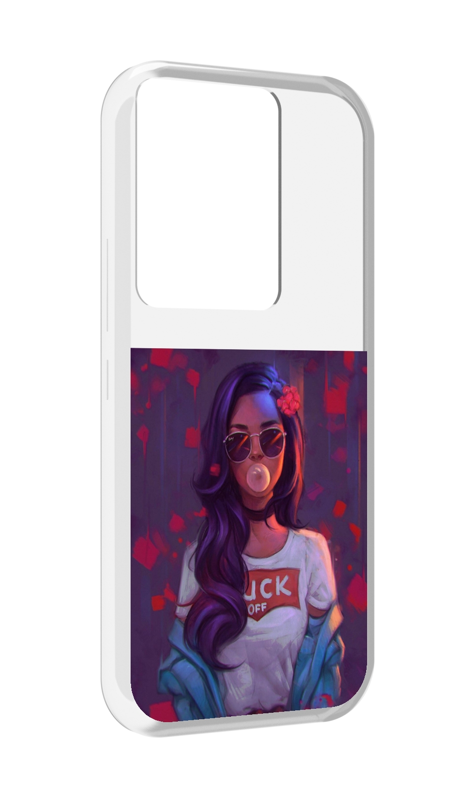 Чехол MyPads девушка-с-жвачкой женской для Itel Vision 3 Plus / Itel P38 Pro, Прозрачный, Tocco 
Чехол MyPads девушка-с-жвачкой женской для Itel Vision 3 Plus / Itel P38 Pro, Прозрачный, Tocco