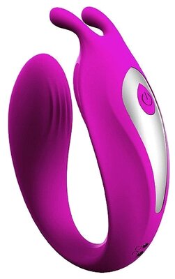 фото U-образный вибромассажер для пар с пультом ду aixiasia лиловый