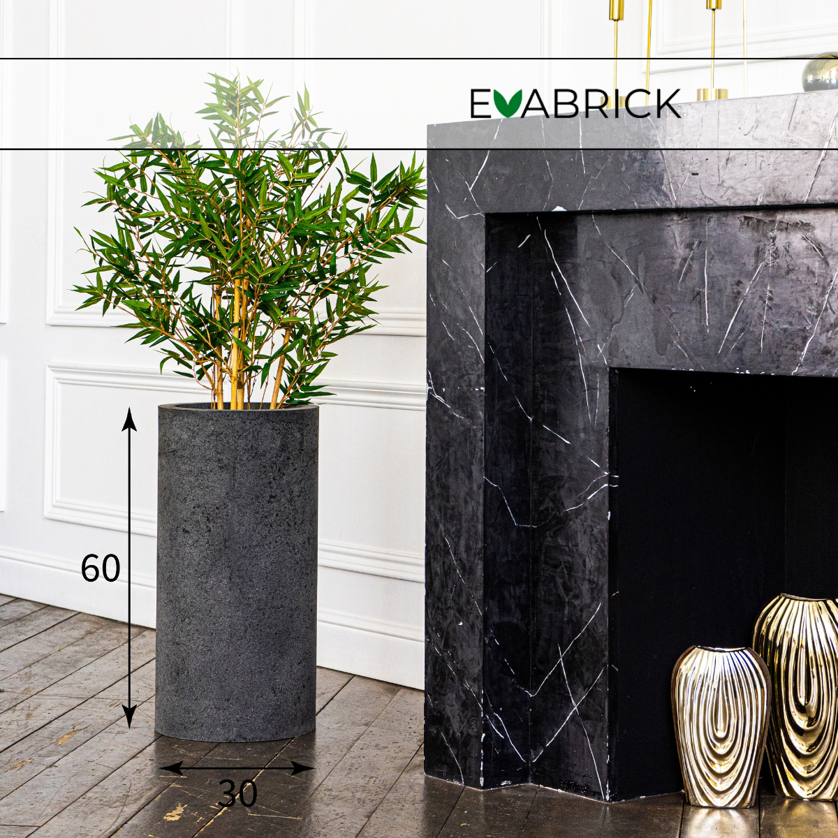Цветочное кашпо Evabrick Cylinder искусственный камень Cylinder-HL60-30G 33 л серый 1 шт., Cylinder
Цветочное кашпо Evabrick Cylinder искусственный камень Cylinder-HL60-30G 33 л серый 1 шт., Cylinder
