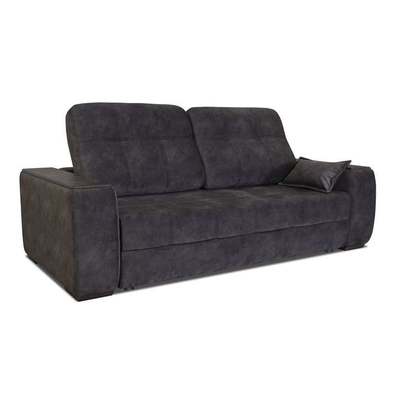 фото Прямой диван-кровать "мануфактура уюта" морфей, серый, 232*116 см