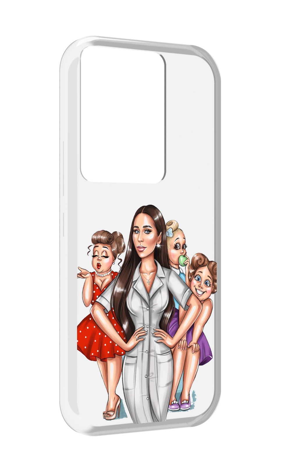 Чехол MyPads Милые-дамы женский для Itel Vision 3 Plus / Itel P38 Pro, Прозрачный, Tocco
Чехол MyPads Милые-дамы женский для Itel Vision 3 Plus / Itel P38 Pro, Прозрачный, Tocco