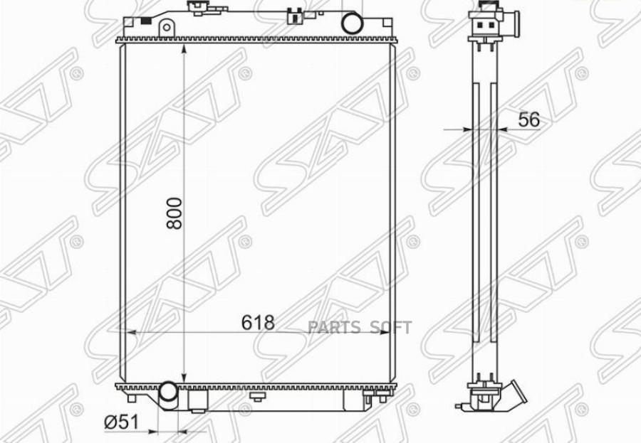 SAT IS0004-FVR34 Радиатор ISUZU FORWARD FVR34 10- 1шт
SAT IS0004-FVR34 Радиатор ISUZU FORWARD FVR34 10- 1шт
