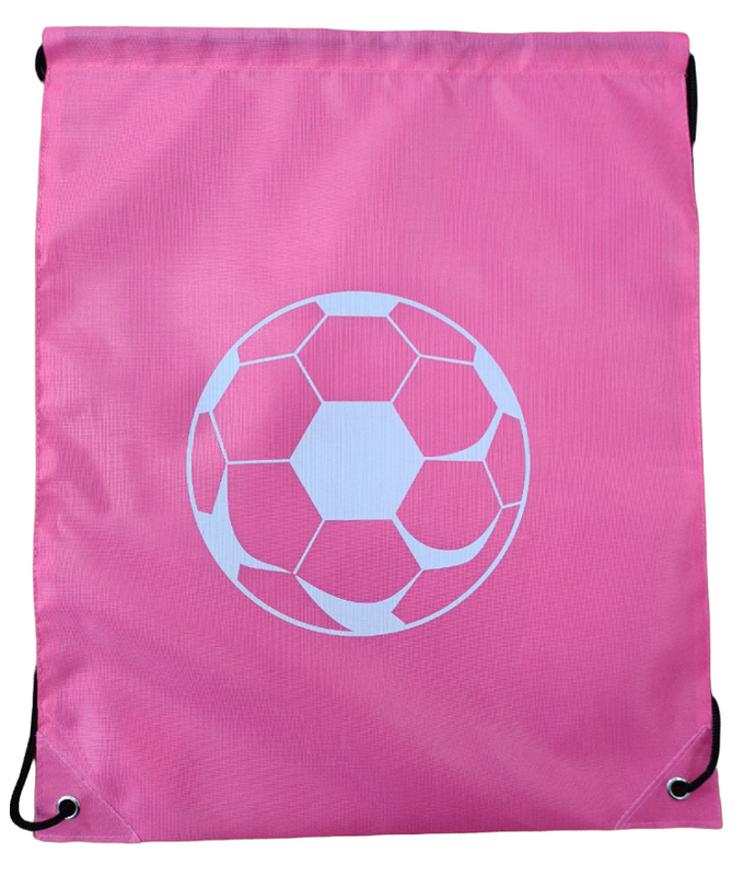 фото Мешок для обуви mc-basir футбольный мяч 34 х 42 см, розовый