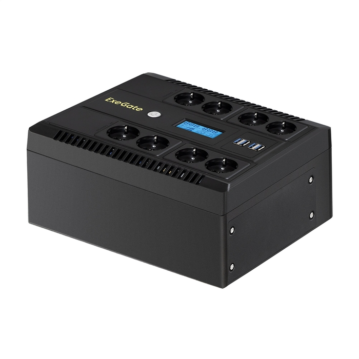 Источник бесперебойного питания ExeGate (EX293857RUS), NEO Smart LHB-800.LCD.AVR.8SH.CH.RJ.USB
Источник бесперебойного питания ExeGate (EX293857RUS), NEO Smart LHB-800.LCD.AVR.8SH.CH.RJ.USB