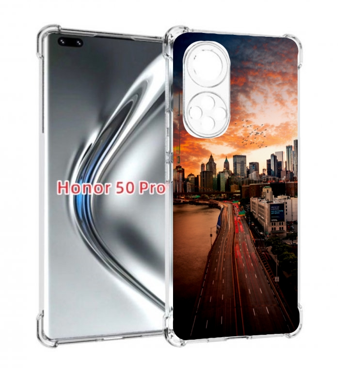 Чехол бампер MyPads американский город фото для Honor 50, Прозрачный, Tocco 
Чехол бампер MyPads американский город фото для Honor 50, Прозрачный, Tocco