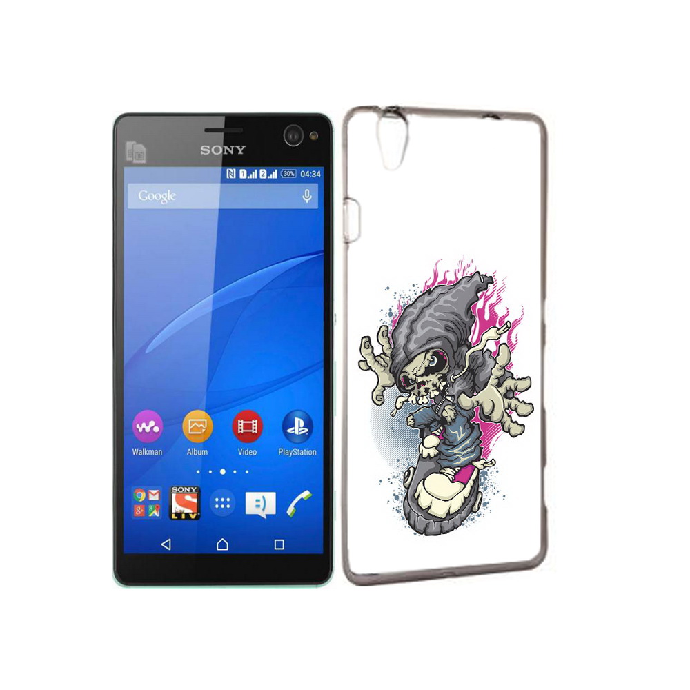 Чехол MyPads Tocco для Sony Xperia C4 нарисованный скелет на скейт борде, Прозрачный, Tocco
Чехол MyPads Tocco для Sony Xperia C4 нарисованный скелет на скейт борде, Прозрачный, Tocco