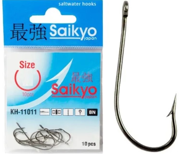 Одинарные крючки Saikyo лимерик №4/0 BN, с колечком, прямое острие, с бородкой, Черный, KH-11011
Одинарные крючки Saikyo лимерик №4/0 BN, с колечком, прямое острие, с бородкой, Черный, KH-11011