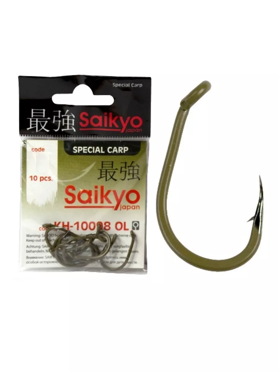 Одинарные крючки Saikyo Curve Shank №8, с колечком, загнутое острие, с бородкой, Зеленый, KH-10098 Clever Carp
Одинарные крючки Saikyo Curve Shank №8, с колечком, загнутое острие, с бородкой, Зеленый, KH-10098 Clever Carp