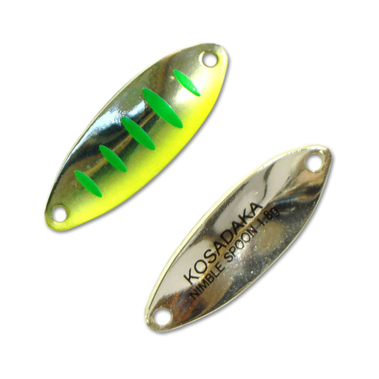 Kosadaka Блесна колеблющаяся KOSADAKA TROUT POLICE NIMBLE SPOON ( 1,8гр/M99), Зеленый;серебристый;желтый
Kosadaka Блесна колеблющаяся KOSADAKA TROUT POLICE NIMBLE SPOON ( 1,8гр/M99), Зеленый;серебристый;желтый
