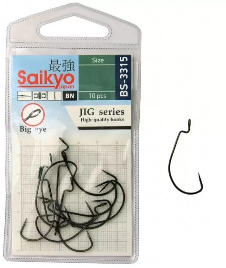 Одинарные крючки Saikyo Curve Shank офсетные №2 BN, с колечком, прямое острие, с бородкой, Черный, BS-3315
Одинарные крючки Saikyo Curve Shank офсетные №2 BN, с колечком, прямое острие, с бородкой, Черный, BS-3315