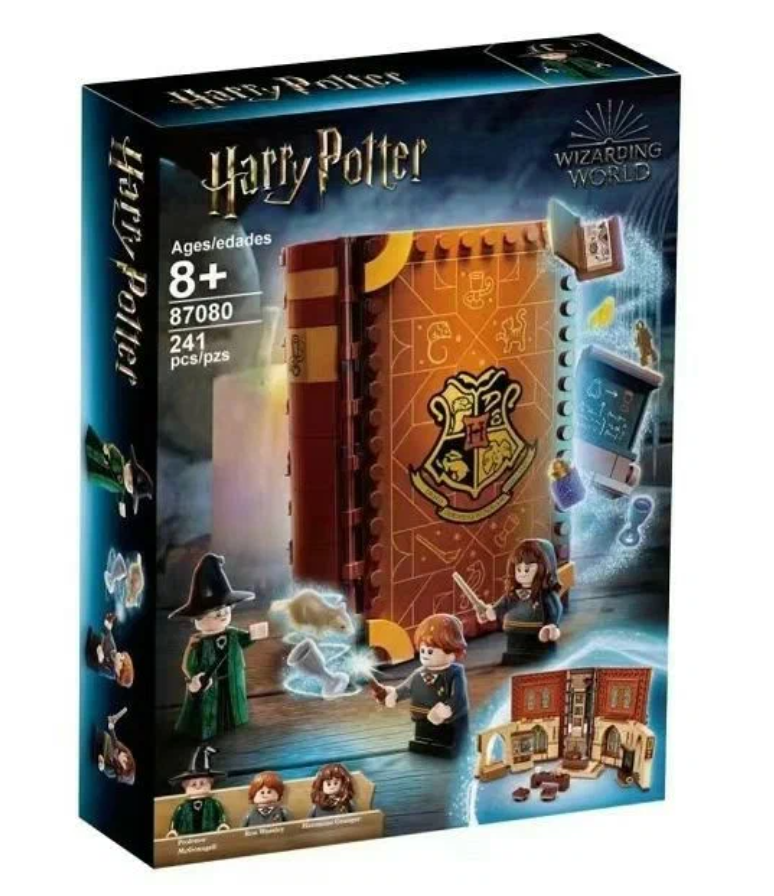 Конструктор Harry Potter Книга: Учёба в Хогвартсе Урок трансфигурации 87080 241 детали, Гарри Поттер
Конструктор Harry Potter Книга: Учёба в Хогвартсе Урок трансфигурации 87080 241 детали, Гарри Поттер