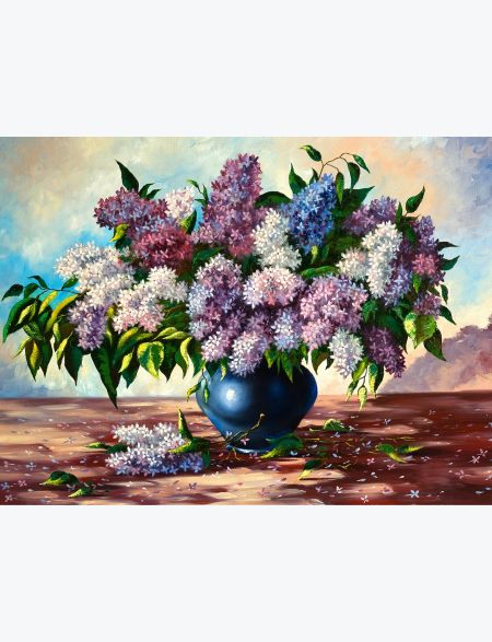 Алмазная мозаика без подрамника Букет Сирени в Вазе, 70x50 см, 30 цветов, 54154, РА-033
Алмазная мозаика без подрамника Букет Сирени в Вазе, 70x50 см, 30 цветов, 54154, РА-033